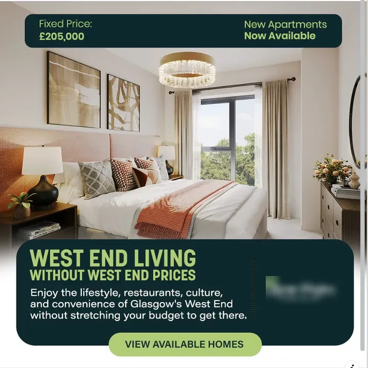 New-build enquiries ad for McFadden Homes